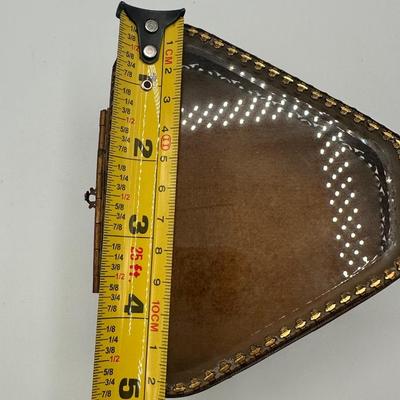 Victorian Gold & Beveled Glass Footed Jewelry Case