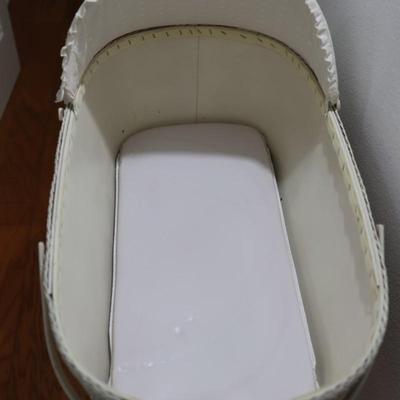 Vintage Wheeled Folding Baby Bassinet