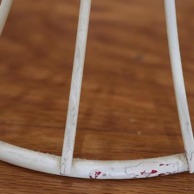 Vintage Metal Vanity Chair Stool