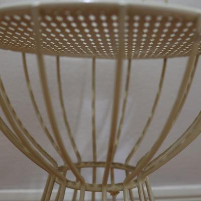 Vintage Metal Vanity Chair Stool