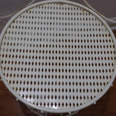 Vintage Metal Vanity Chair Stool