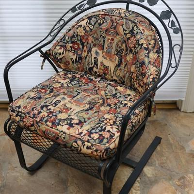 Wrought Iron Rocking Chair - Kept Indoors