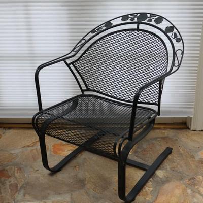 Wrought Iron Rocking Chair - Kept Indoors