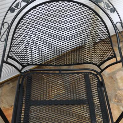 Wrought Iron Rocking Chair - Kept Indoors