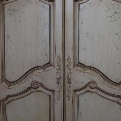 Vintage THOMASVILLE Armoire Hand Painted