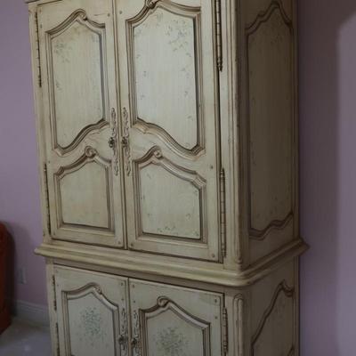 Vintage THOMASVILLE Armoire Hand Painted