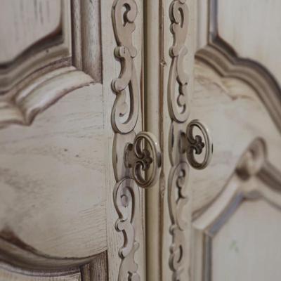 Vintage THOMASVILLE Armoire Hand Painted