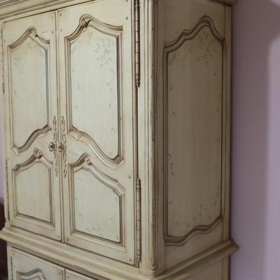 Vintage THOMASVILLE Armoire Hand Painted