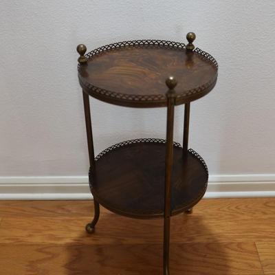 Two Tier Wood Table