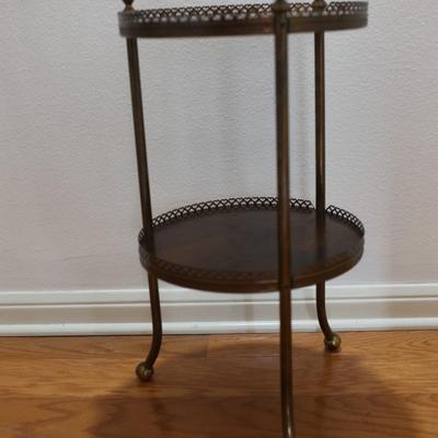 Two Tier Wood Table