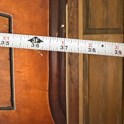 Vintage Carved Wood Armoire Wardrobe