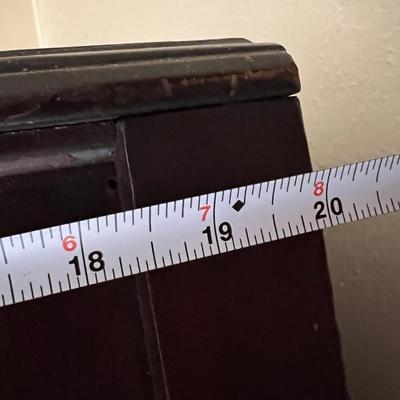 Vintage Carved Wood Armoire Wardrobe