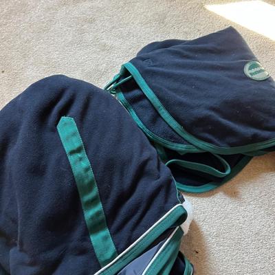 Equestrian Cabinet w. 2 Horse Blankets