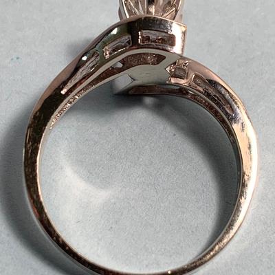 14k White Gold Diamond Estate Ring 5.70 grams