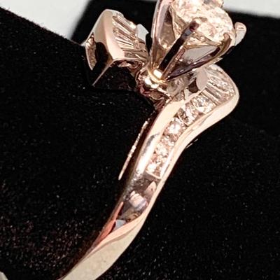 14k White Gold Diamond Estate Ring 5.70 grams