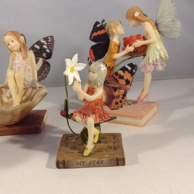 Collection of Fairy Figurines- Butterfly Fairies (#5)