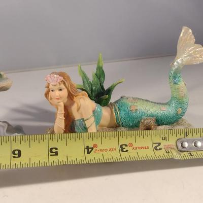 Pair of 'Syrens of the Sea' Mermaid Figurines
