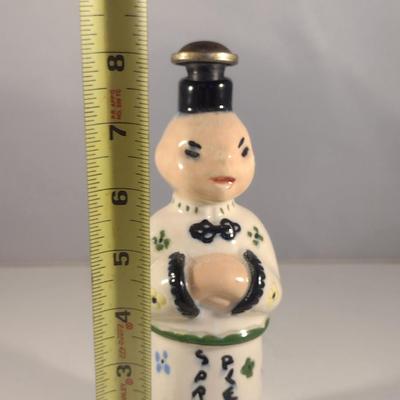 Porcelain China Man Sprinkle Plenty Laundry/Ironing Water Bottle