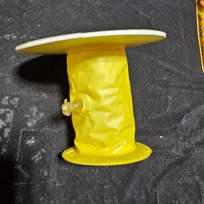 Vintage BARBIE PUFF & PLAY Inflatable Blow Up Dinette Furniture 1977 with inflatable kitchen