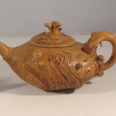 Pair of Small Asian Clay Tea Pots