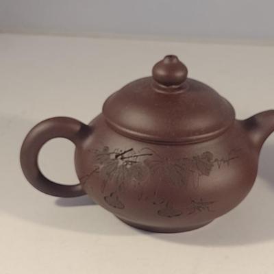 Pair of Small Asian Clay Tea Pots