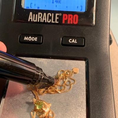 14k Gold Necklace w/ Dolphin Pendant