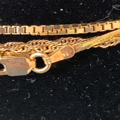 14k Gold Necklace Lot - 14 grams