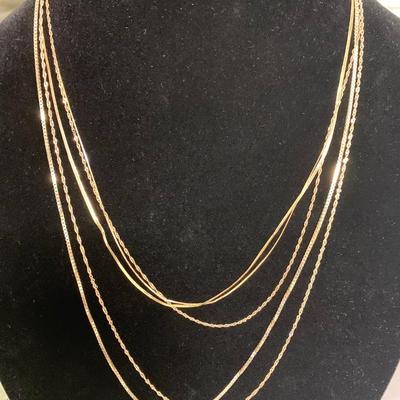 14k Gold Necklace Lot - 14 grams