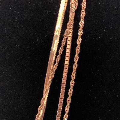 14k Gold Necklace Lot - 14 grams