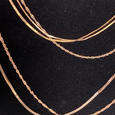 14k Gold Necklace Lot - 14 grams