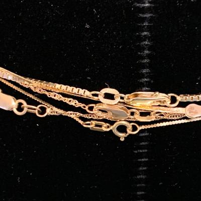 14k Gold Necklace Lot - 14 grams