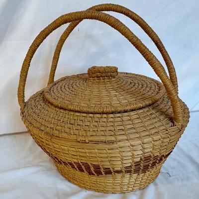 Handmade Pine Needle Basket (DR-ES)
