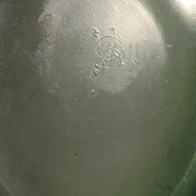 Antique Uranium Glass Mixing Bowl- Approx 9" in Diameter