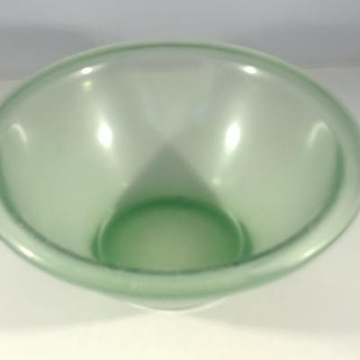 Antique Uranium Glass Mixing Bowl- Approx 9" in Diameter