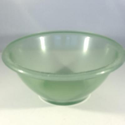 Antique Uranium Glass Mixing Bowl- Approx 9" in Diameter