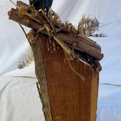 Signed Birdhouse Painting & Birdhouse (DR-ES)