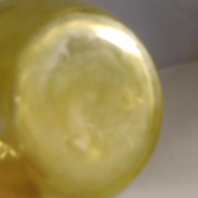 Tall Sunshine Yellow Glass Vase- Approx 12" Tall