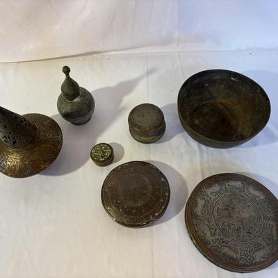 Collection of Metal Decorative Vessels (DR-ES)
