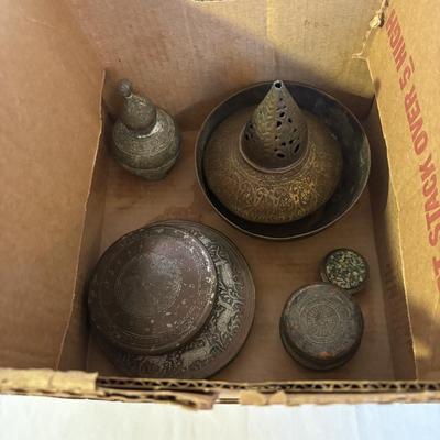 Collection of Metal Decorative Vessels (DR-ES)