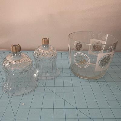 Candle sconces and ice bucket