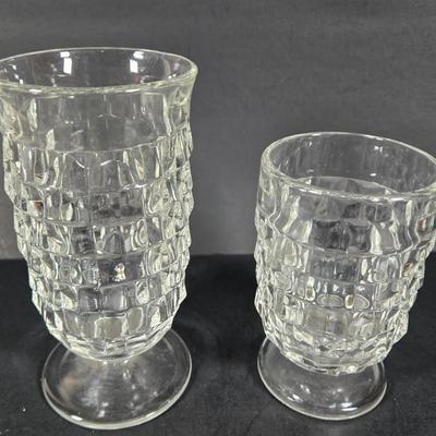 LOT 286: Fostoria Indiana Glass Company Cube Cubist Glass Collection