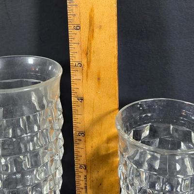 LOT 286: Fostoria Indiana Glass Company Cube Cubist Glass Collection