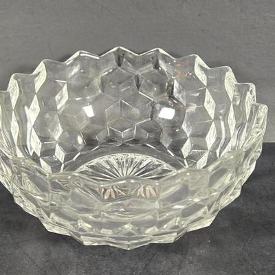 LOT 286: Fostoria Indiana Glass Company Cube Cubist Glass Collection