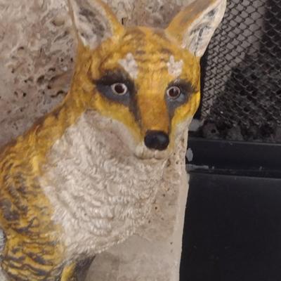 Cast Iron Fox Design Door Stop- Approx 11 1/2" Tall