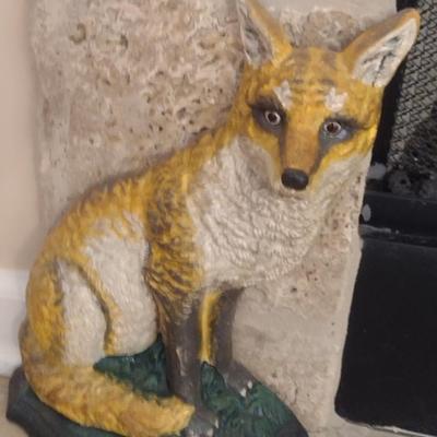 Cast Iron Fox Design Door Stop- Approx 11 1/2" Tall