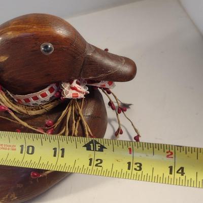 Vintage Wooden Duck Decoy- Approx 13" Long
