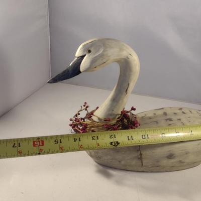 The Country Home Collection Decorative Swan- Approx 13 1/2" Long