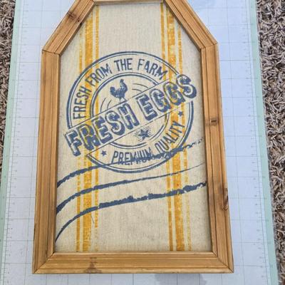 Basket tray and sign