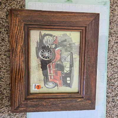 Framed car art