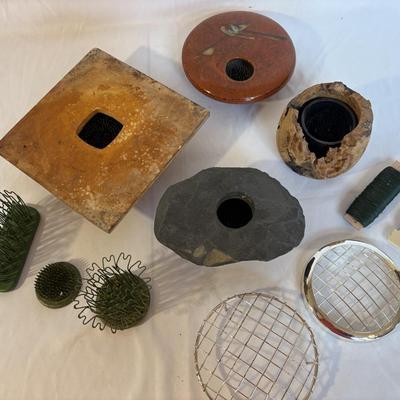 Ikebana Vases Plus Flower Arranging Decor & Supplies (DR-ES)